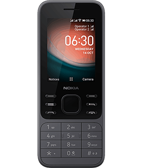 nokia 6300 4g charcoal vorne