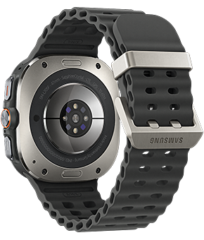 samsung galaxy watch ultra 2025 47mm titanium silver hinten