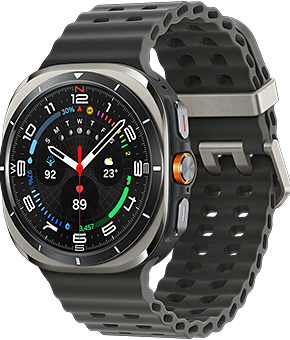 samsung galaxy watch ultra 2025 47mm titanium silver vorne