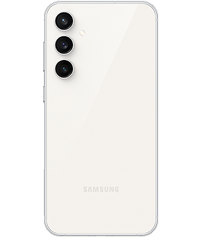 Samsung Galaxy S23 FE cream hinten