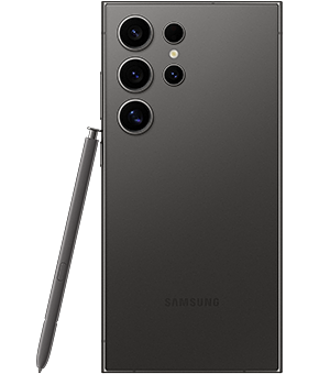 Samsung Galaxy S24 Ultra Titanium Black hinten