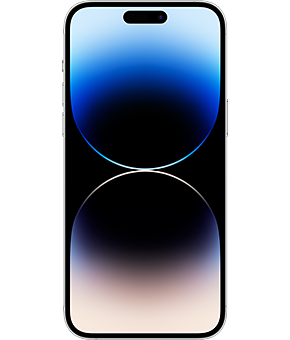 apple iphone 14 pro max silber vorne