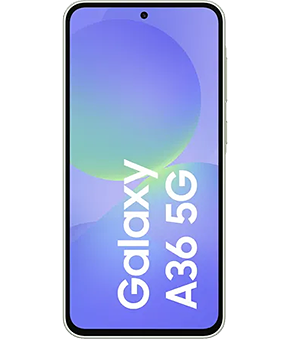 samsung galaxy a36 awesome lime vorne