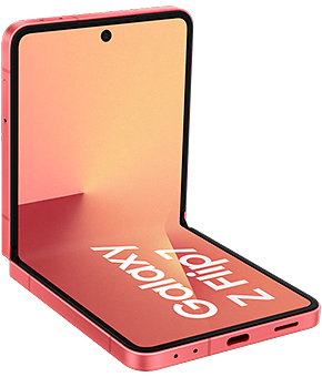 samsung galaxy z flip7 coralred vorne