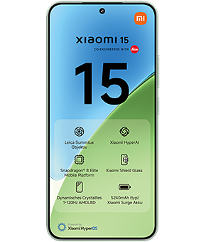 xiaomi 15 green vorne