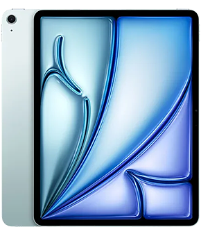 apple 13 ipad air 2024 blau vorne